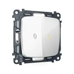 Комплект механизма 2-кл выключателя с самовозвратом с подсветкой 3200K Ambrella Volt OMEGA MO104050