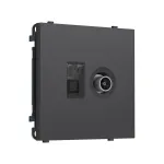 Комплект механизма розетки компьютерной + TV оконечной RJ-45 (8P8C) CAT6 Ambrella Volt SIGMA MS912510