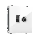 Комплект механизма розетки компьютерной + TV оконечной RJ-45 (8P8C) CAT6 Ambrella Volt SIGMA MS112510