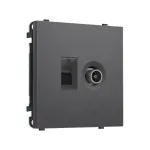 Комплект механизма розетки компьютерной + TV оконечной RJ-45 (8P8C) CAT6 Ambrella Volt SIGMA MS662510