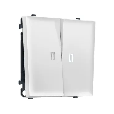 Комплект механизма 2-клавишного выключателя с подсветкой 5600K Ambrella Volt SIGMA MS824015
