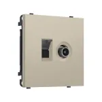 Комплект механизма розетки компьютерной + TV оконечной RJ-45 (8P8C) CAT6 Ambrella Volt SIGMA MS352510