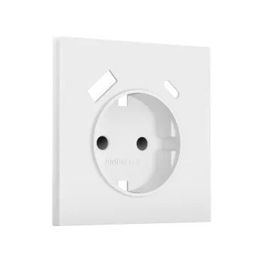 Лицевая панель для электрической розетки с заземлением со шторками 2USB A+C Ambrella Volt SIGMA SP1300