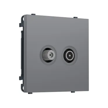 Комплект механизма розетки TV оконечной + SAT Ambrella Volt SIGMA MS873310