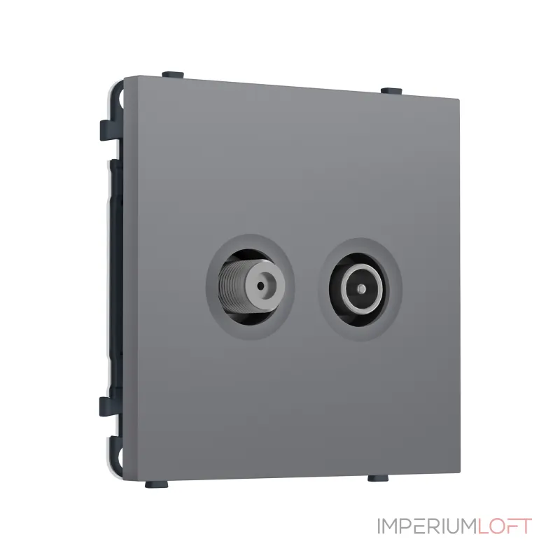Комплект механизма розетки TV оконечной + SAT Ambrella Volt SIGMA MS873310