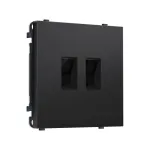 Комплект механизма компьютерной двойной розетки RJ-45 (8P8C) CAT6 с защитной шторкой Ambrella Volt SIGMA MS812110