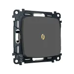Комплект механизма 1-кл выключателя с самовозвратом с подсветкой 3200K Ambrella Volt OMEGA MO902050