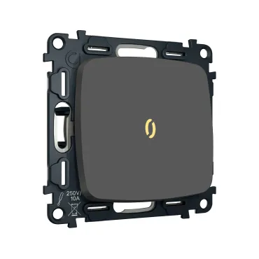 Комплект механизма 1-кл выключателя с самовозвратом с подсветкой 3200K Ambrella Volt OMEGA MO902050 Комплект механизма 1-кл выключателя с самовозвратом с подсветкой 3200K Ambrella Volt OMEGA MO902050