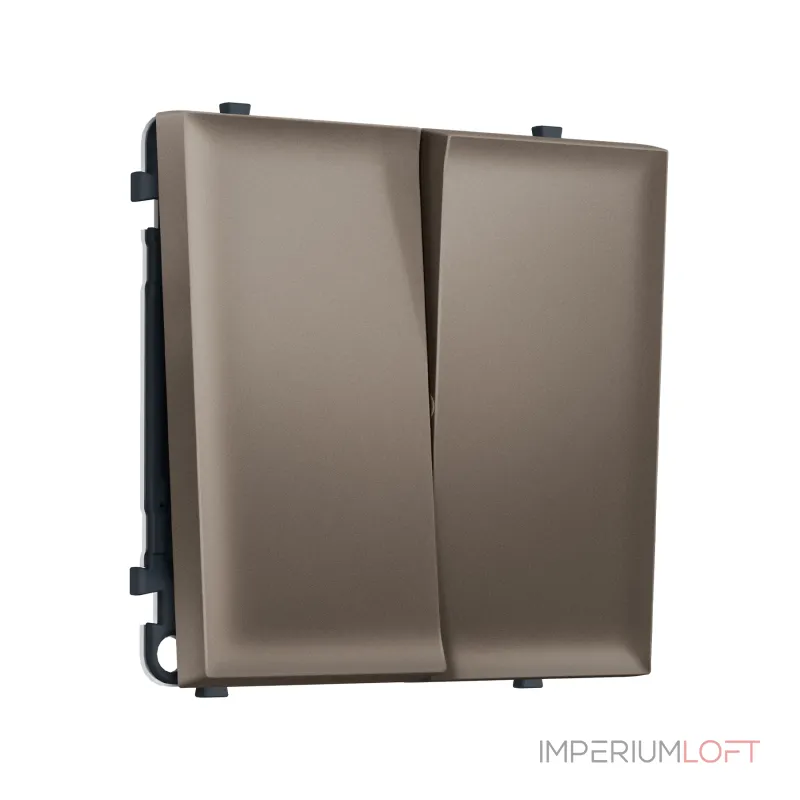 Комплект механизма 2-клавишного выключателя с самовозвратом Ambrella Volt SIGMA MS633050