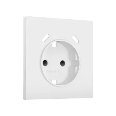 Лицевая панель для электрической розетки с заземлением со шторками 2USB C+C Ambrella Volt SIGMA SP1305