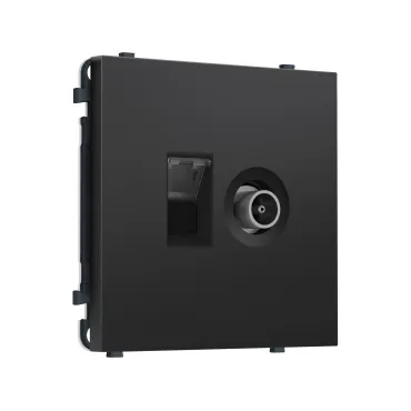 Комплект механизма розетки компьютерной + TV оконечной RJ-45 (8P8C) CAT6 Ambrella Volt SIGMA MS812510