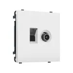 Комплект механизма розетки компьютерной + TV оконечной RJ-45 (8P8C) CAT6 Ambrella Volt SIGMA MS132510