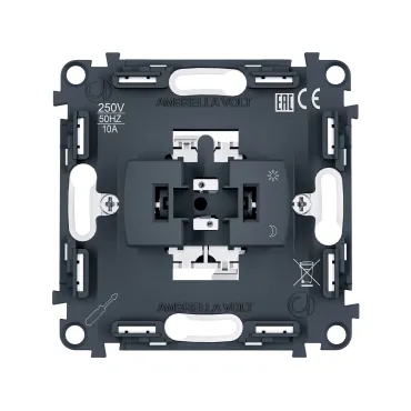 Механизм 1-клавишного выключателя 10A-250V Ambrella Volt VM PR101
