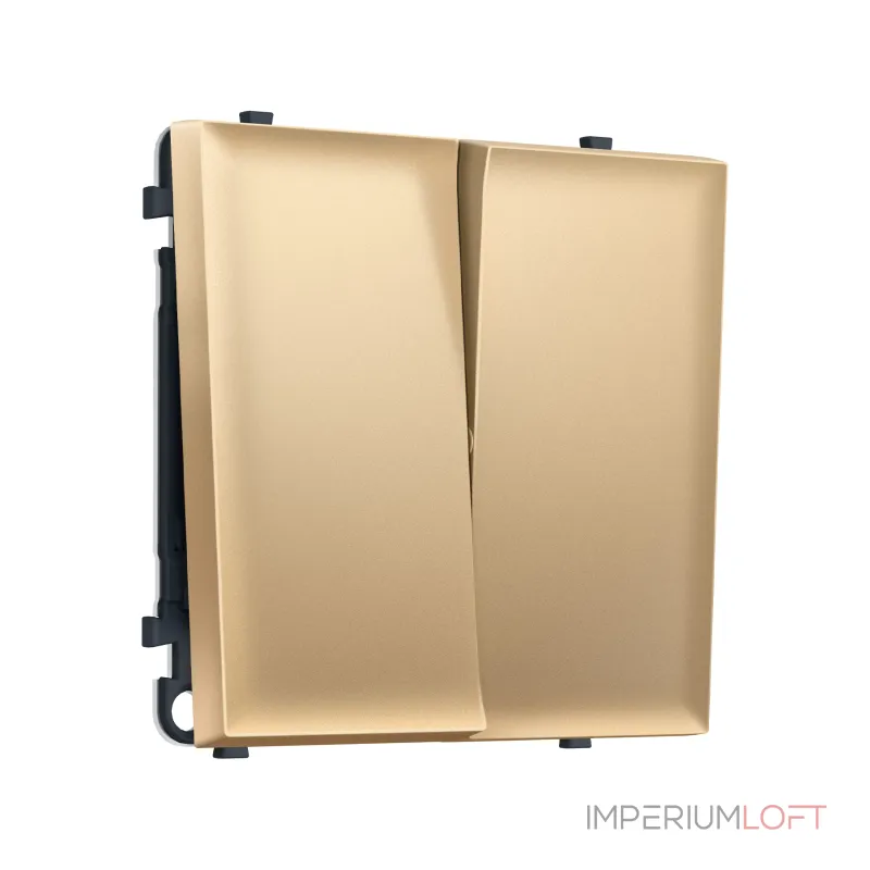 Комплект механизма 2-клавишного выключателя с самовозвратом Ambrella Volt SIGMA MS883050
