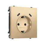 Комплект механизма электрической розетки 2USB С+C 20W (быстрая зарядка) с/з со шторками Ambrella Volt SIGMA MS890510