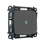 Комплект механизма 1-кл выключателя с самовозвратом с подсветкой 10000K Ambrella Volt OMEGA MO902060