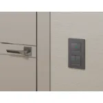 Комплект механизма 1-кл выключателя с самовозвратом с подсветкой 10000K Ambrella Volt ALFA MA652060