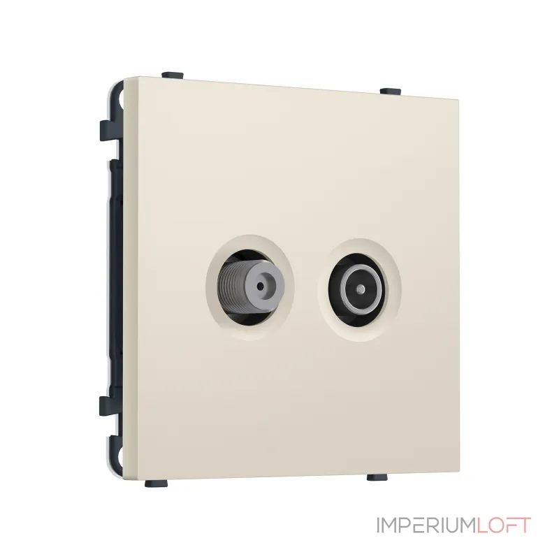 Комплект механизма розетки TV оконечной + SAT Ambrella Volt SIGMA MS333310