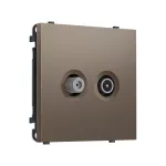 Комплект механизма розетки TV оконечной + SAT Ambrella Volt SIGMA MS643310
