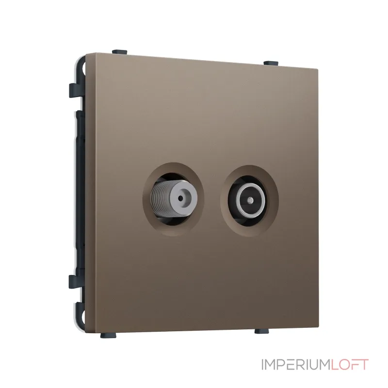 Комплект механизма розетки TV оконечной + SAT Ambrella Volt SIGMA MS643310