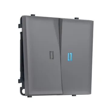 Комплект механизма 2-клавишного выключателя с подсветкой 10000K Ambrella Volt SIGMA MS864020