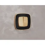 Комплект механизма 2-кл выключателя с самовозвратом с подсветкой 3200K Ambrella Volt OMEGA MO604050