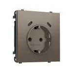 Комплект механизма электрической розетки 2USB С+C 20W (быстрая зарядка) с/з со шторками Ambrella Volt SIGMA MS640510