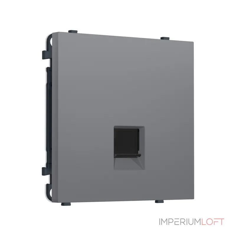 Комплект механизма телефонной розетки RJ-11 с защитной шторкой Ambrella Volt SIGMA MS872030