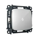 Комплект механизма 1-кл выключателя с самовозвратом с подсветкой 5600K Ambrella Volt OMEGA MO402055