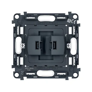 Механизм 1-клавишного перекрестного выключателя 10A-250V Ambrella Volt VM PR112