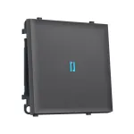 Комплект механизма 1-клавишного выключателя с подсветкой 10000K Ambrella Volt SIGMA MS652020