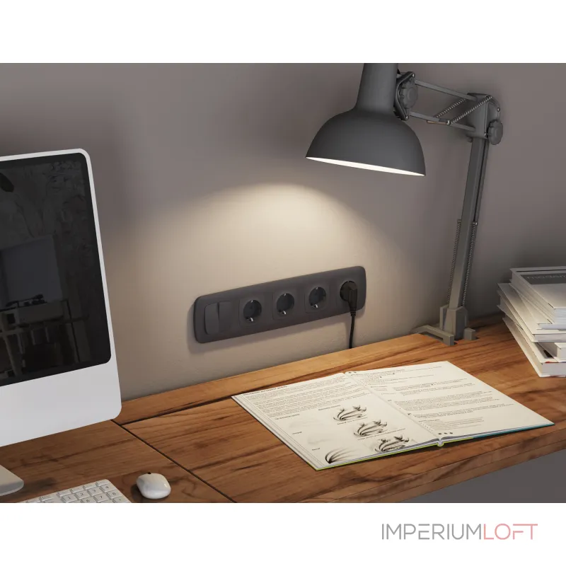 Комплект механизма 2-кл выключателя с самовозвратом Ambrella Volt OMEGA MO903050