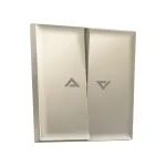 Лицевая панель для 2-клавишных выключателей жалюзи с подсветкой Ambrella Volt SIGMA SP5444