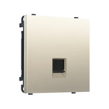 Комплект механизма телефонной розетки RJ-11 с защитной шторкой Ambrella Volt SIGMA MS552030