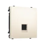 Комплект механизма телефонной розетки RJ-11 с защитной шторкой Ambrella Volt SIGMA MS252030