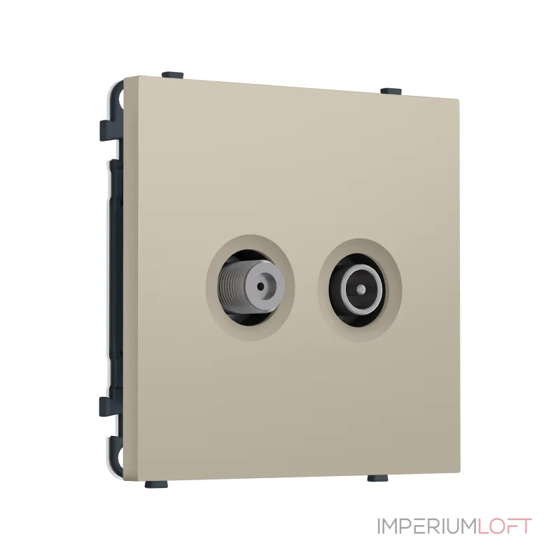 Комплект механизма розетки TV оконечной + SAT Ambrella Volt SIGMA MS353310 Комплект механизма розетки TV оконечной + SAT Ambrella Volt SIGMA MS353310