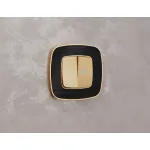 Комплект механизма 2-кл выключателя с самовозвратом с подсветкой 10000K Ambrella Volt OMEGA MO604060