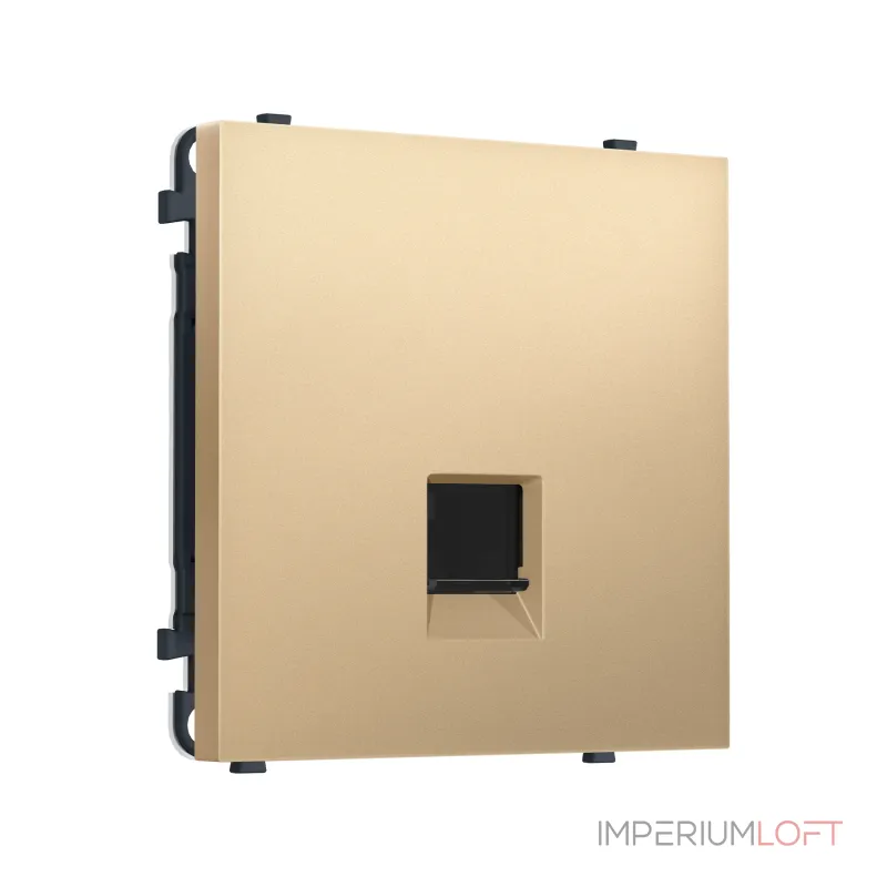Комплект механизма компьютерной розетки RJ-45 с защитной шторкой Ambrella Volt SIGMA MS892010