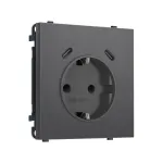 Комплект механизма электрической розетки 2USB С+C 20W (быстрая зарядка) с/з со шторками Ambrella Volt SIGMA MS660510