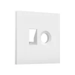 Лицевая панель для компьютерной/телефонной + TV розетки RJ-45/RJ-11 Ambrella Volt SIGMA SP1325