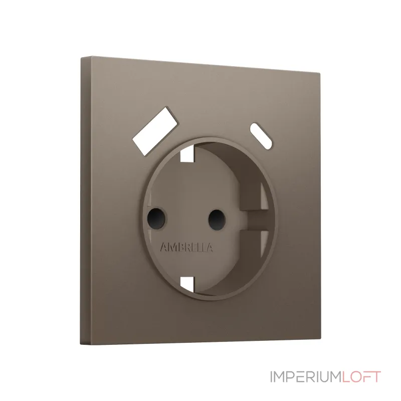 Лицевая панель для электрической розетки с заземлением со шторками 2USB A+C Ambrella Volt SIGMA SP6400 Лицевая панель для электрической розетки с заземлением со шторками 2USB A+C Ambrella Volt SIGMA SP6400
