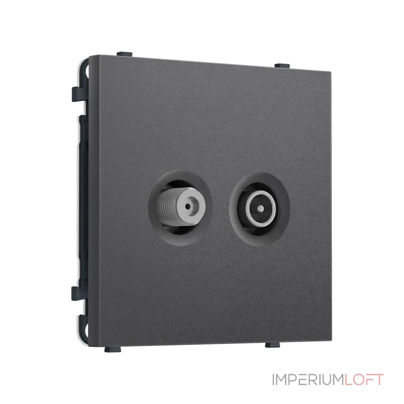 Комплект механизма розетки TV оконечной + SAT Ambrella Volt SIGMA MS663310 Комплект механизма розетки TV оконечной + SAT Ambrella Volt SIGMA MS663310