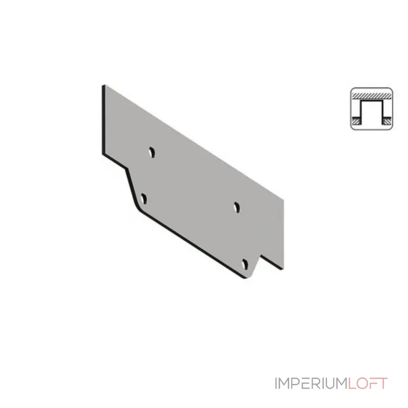 Заглушка для профиля Arte Lamp TRACK ACCESSORIES A631005E Заглушка для профиля Arte Lamp TRACK ACCESSORIES A631005E