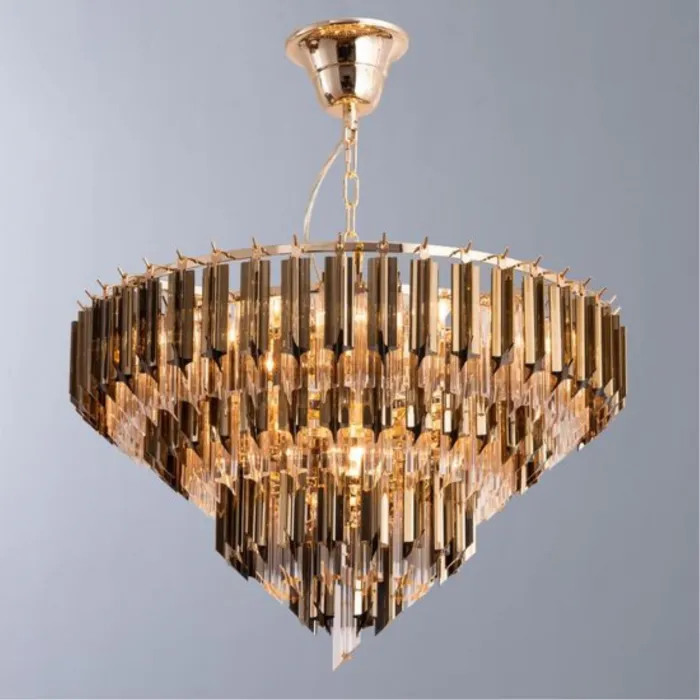 Подвесной светильник Divinare Frizzante 1683/01 LM-7 Цвет плафонов золото Цвет арматуры золото от ImperiumLoft