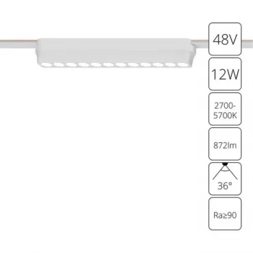 Магнитный трековый светильник Arte Lamp RAPID SMART A2954PL-1WH