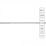 Магнитный трековый светильник Arte Lamp OPTIMA A7264PL-1WH