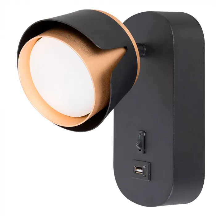 Светильник настенный ARTE LAMP A8026AP-1BK от ImperiumLoft