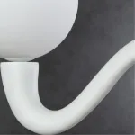 Бра Divinare Bianca-Nero 7091/01 AP-1 Цвет арматуры белый Цвет плафонов белый