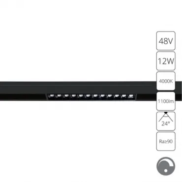 Магнитный трековый светильник Arte Lamp LINEA 0.1-10V A4684PL-1BK от ImperiumLoft