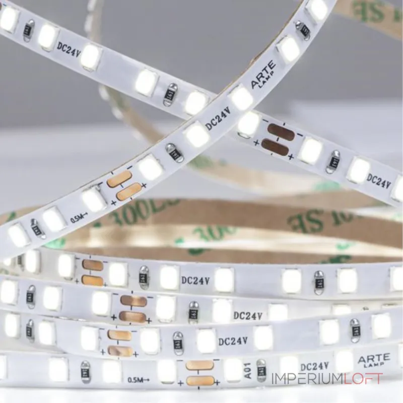 Светодиодная лента 24V 9,6W/m 4000К 5м Arte Lamp TAPE A2412005-02-4K